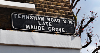 Old Fashioned London Street sign