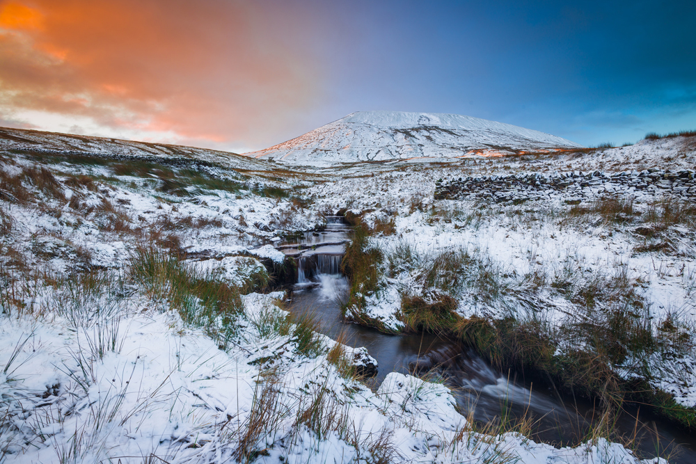 Pendle Hill in Snow