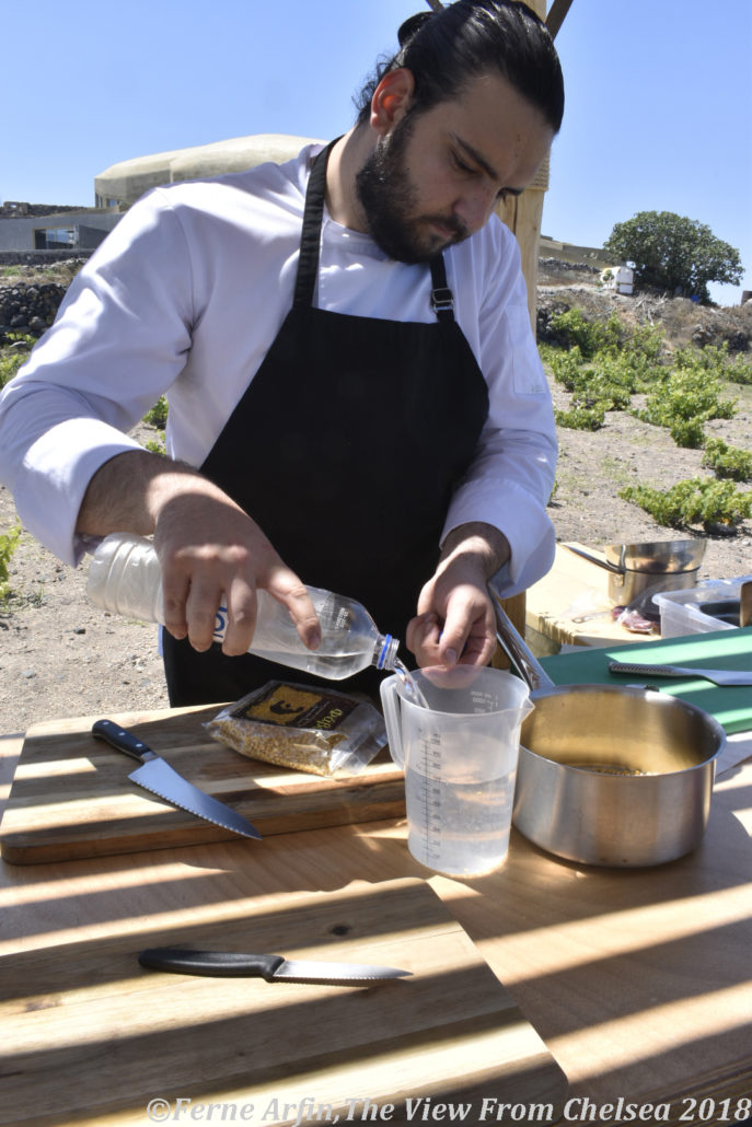 Santorini chef at work