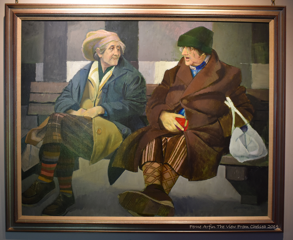 Painting of two old women in Dundee