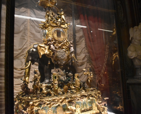 jewel encrusted 18th century mechanical elephant @waddesdon @christmas @ england