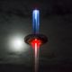 BA i360 with red and blue lights