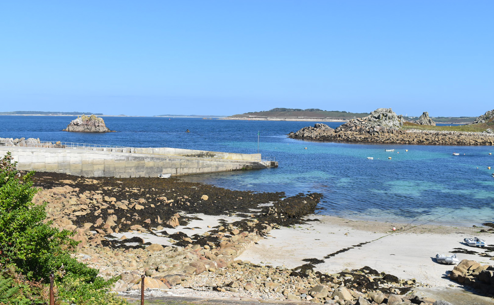 St Agnes harbour views, view of scillies, visit isles of scilly, England, UK, Atlantic island, Archipelago