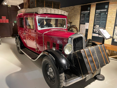 Period car at Dunkirk museum