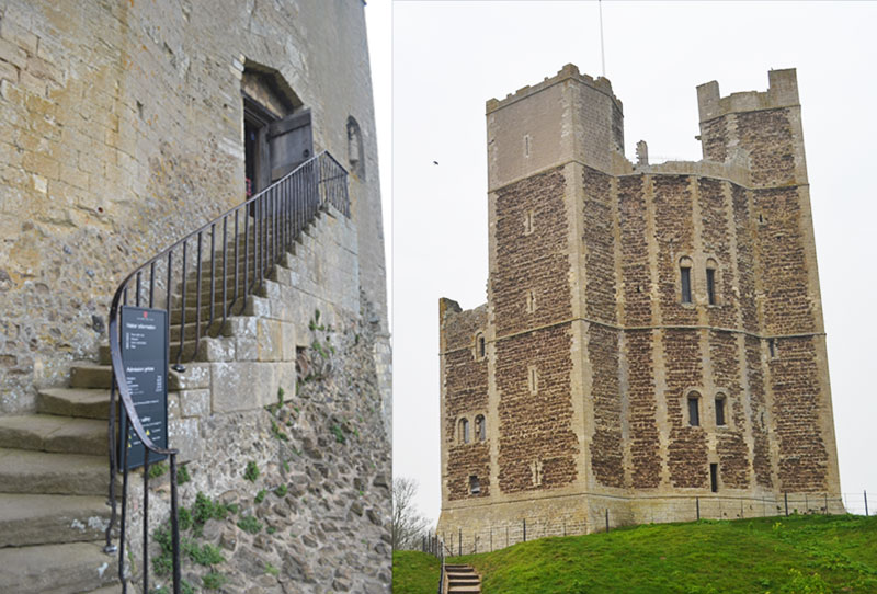 castle and castle staircase