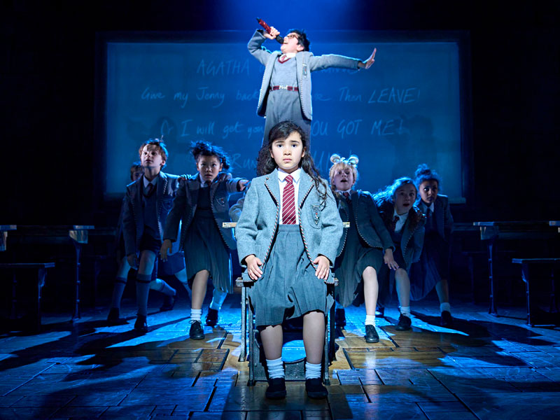 Matilda is centre stage as she reacts to the injustice of Miss Trunchbull